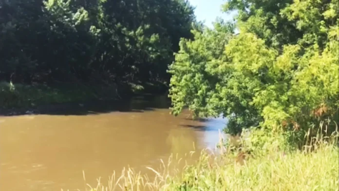 Son Watches Helplessly As Father Drowns In A Stream.